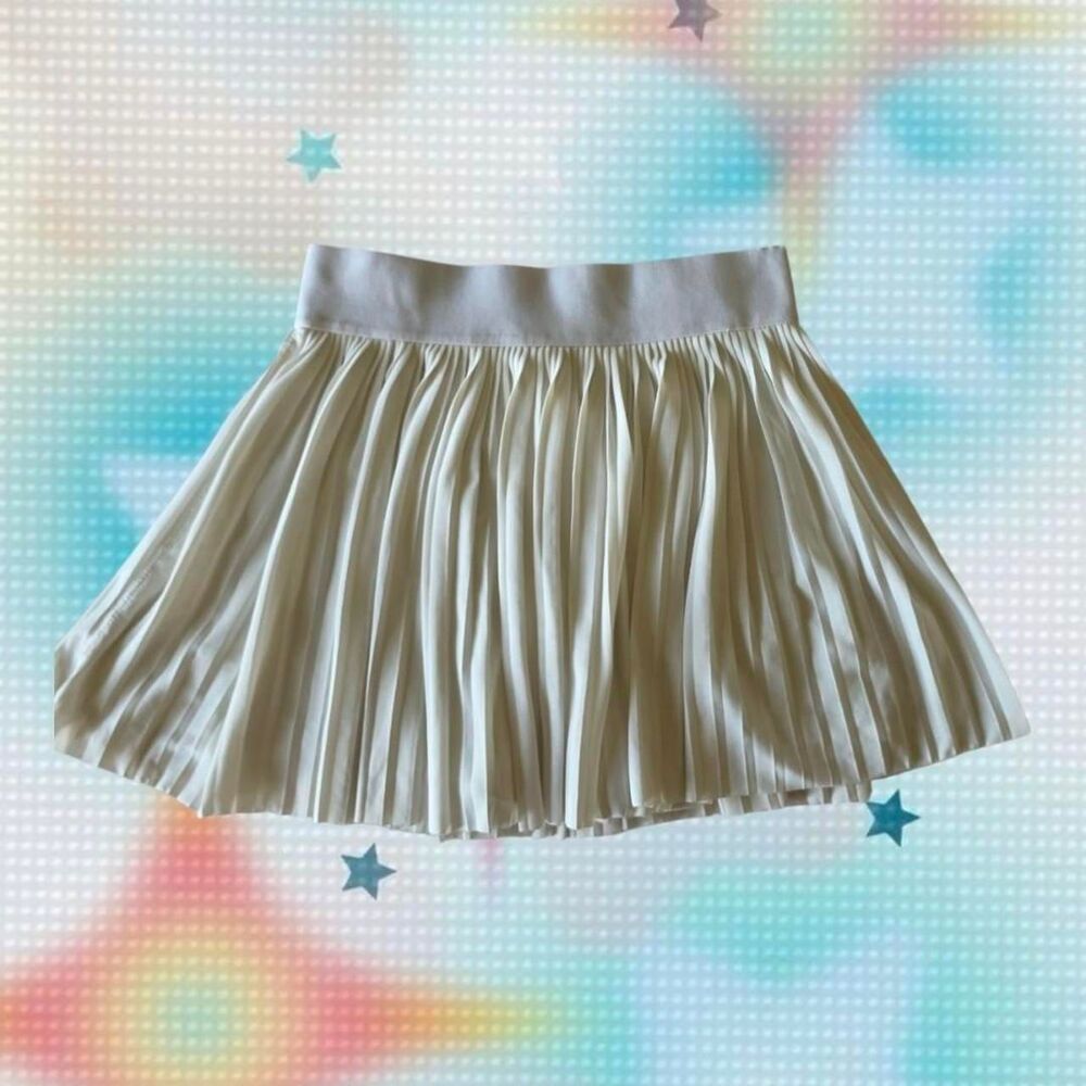 No-boundaries Women's White and Cream Skirt